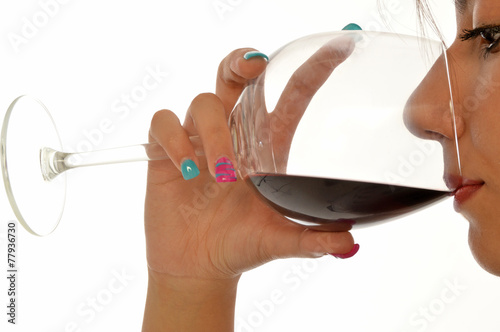 Εκτύπωση καμβά The tasting of a good red wine