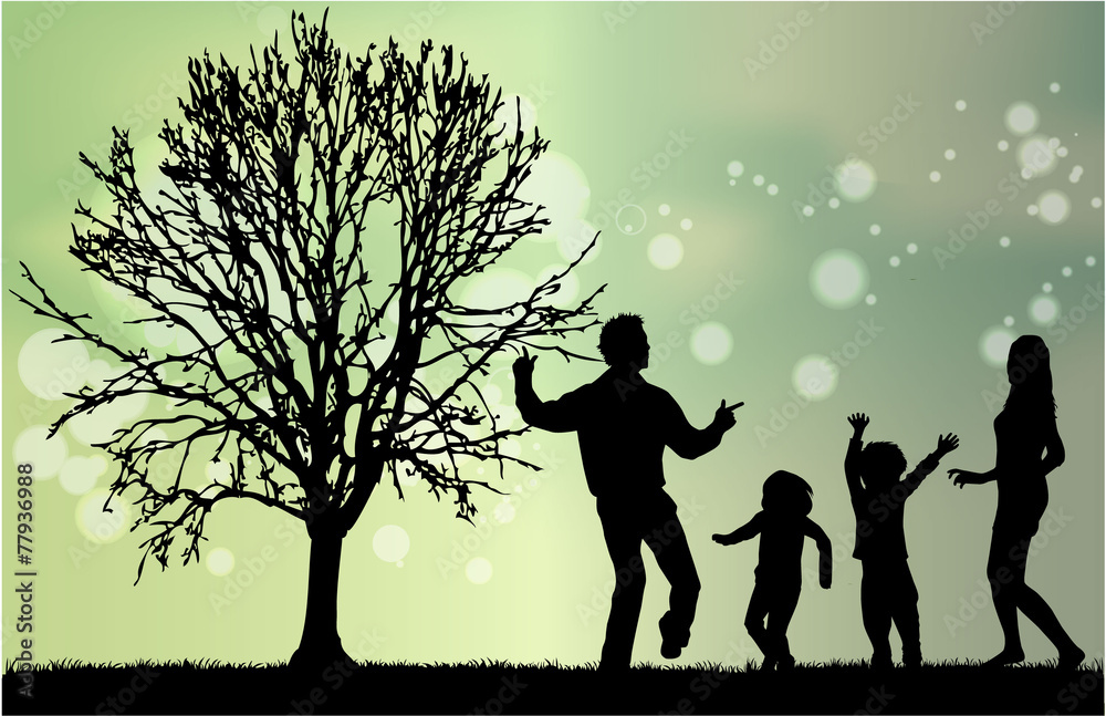 Family silhouettes Family silhouettes