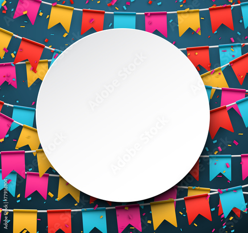Confetti celebration background.