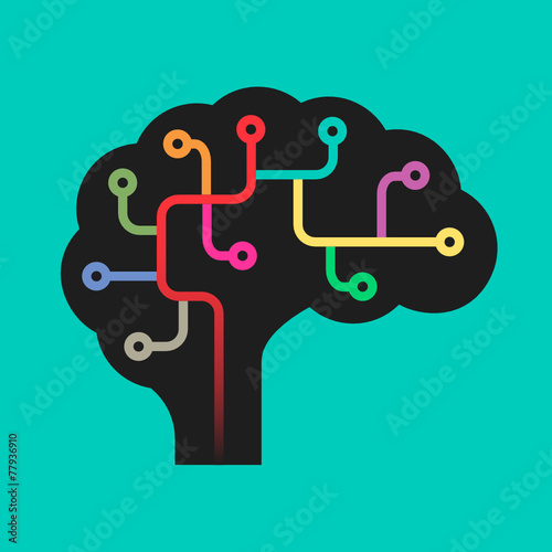 Creative concept of thinking