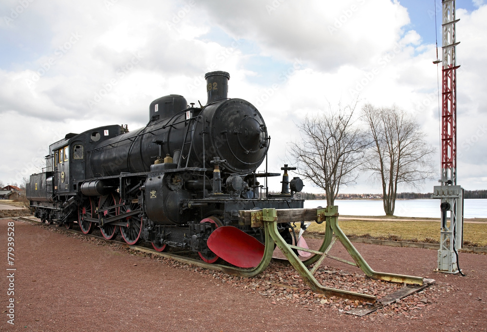Fototapeta premium Old locomotive in Mora. Sweden