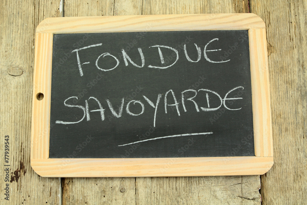 Fototapeta premium ardoise fondue savoyarde