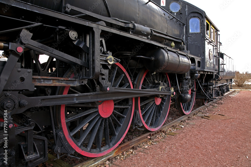 Old locomotive in Mora. Sweden