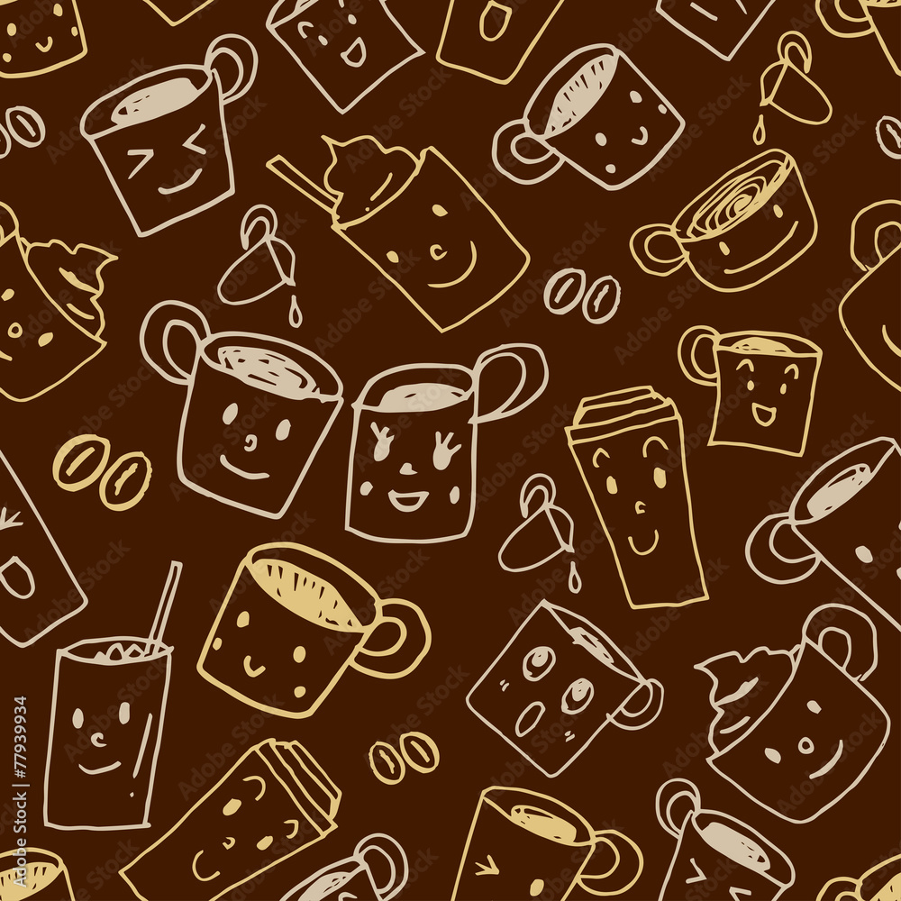 seamless pattern coffee
