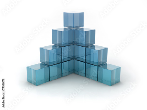 glass cubes