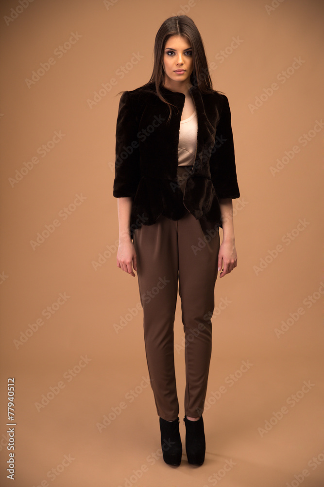 Portrait of a beautiful fashion woman Portrait of a beautiful fashion woman