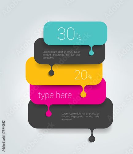 Speech bubble diagram, scheme. Infographic element.