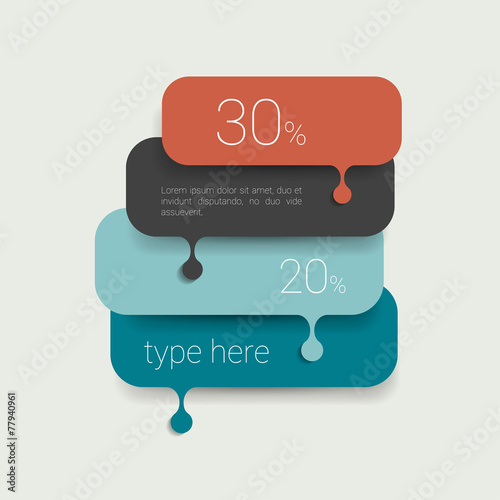 Speech bubble diagram, scheme. Infographic element.
