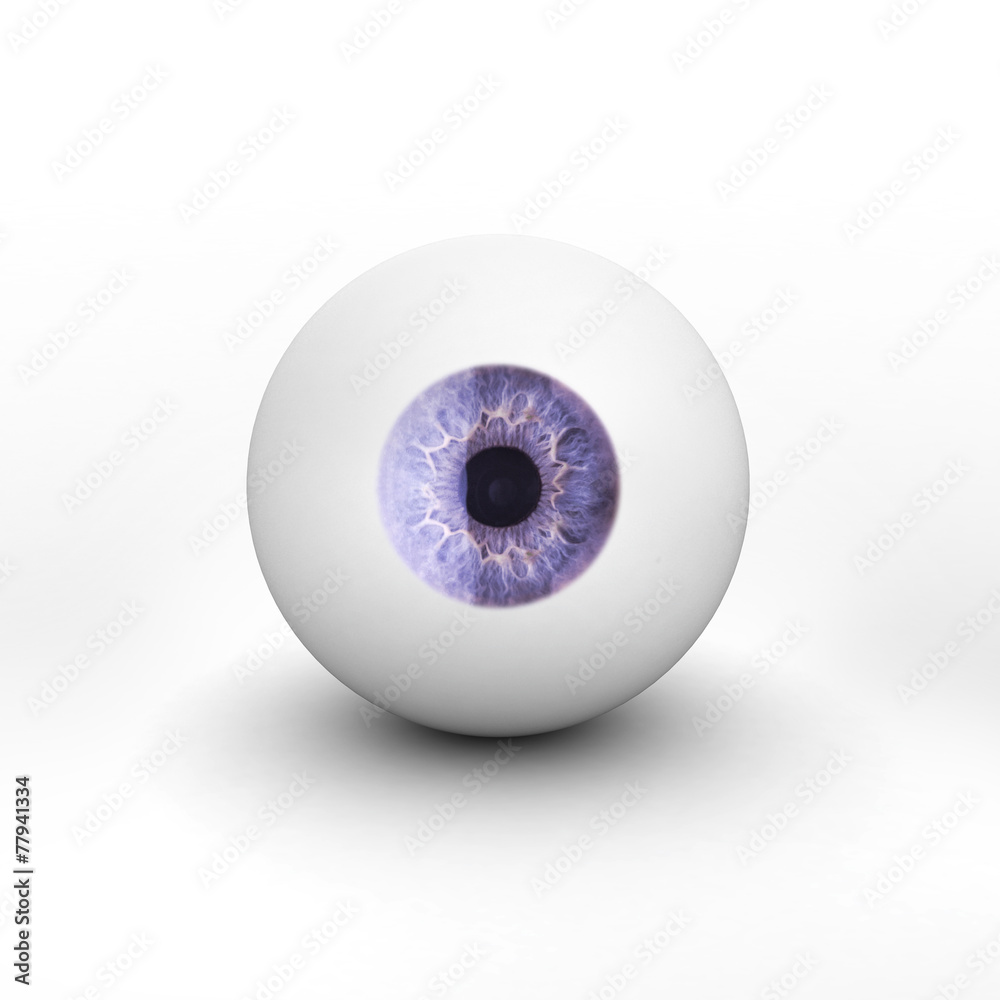 eyeball with shadow on white background eyeball with shadow on white background