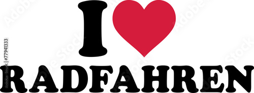 Ich liebe Radfahren