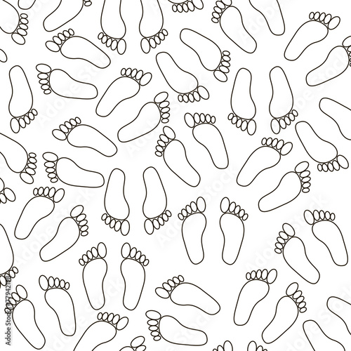 background of footprints