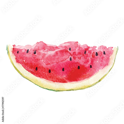 Watercolor watermelon