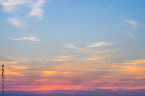 Fototapeta Naklejka Na Ścianę i Meble -  Sky in colorful after sunset