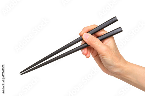 正しい箸の持ち方 Right way of holding chopsticks