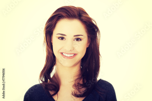 Young casual woman style. Studio portrait