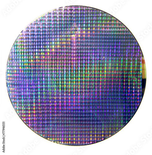 Computer silicon wafer