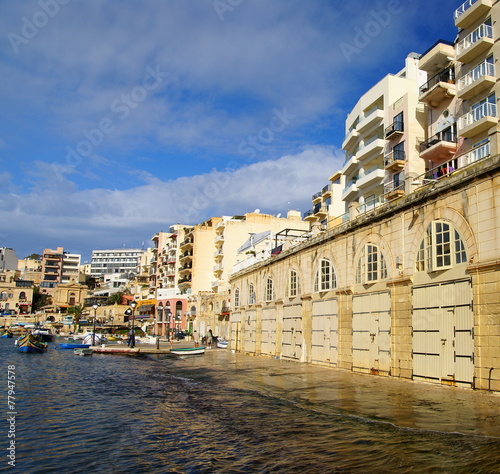Spinola Bay, St Julian's , destination in Maltese Islands.