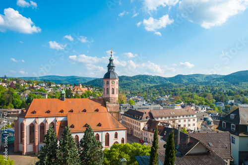 Stadtpanorama mit Stiftskirche, Baden-Baden, Schwarzwald, Baden- photo