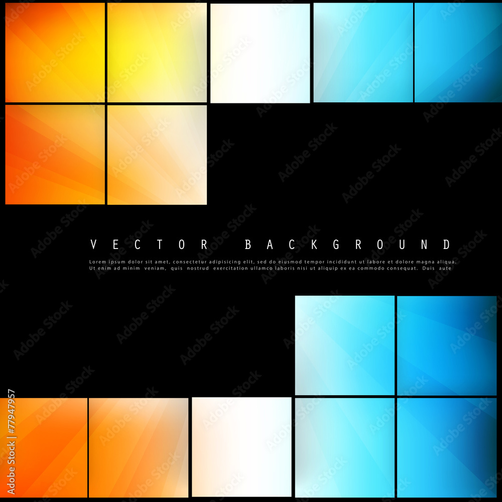 Vector Abstract geometric shape from color cubes
