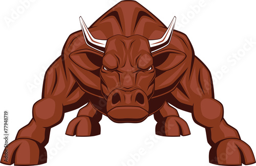 Ferocious bull