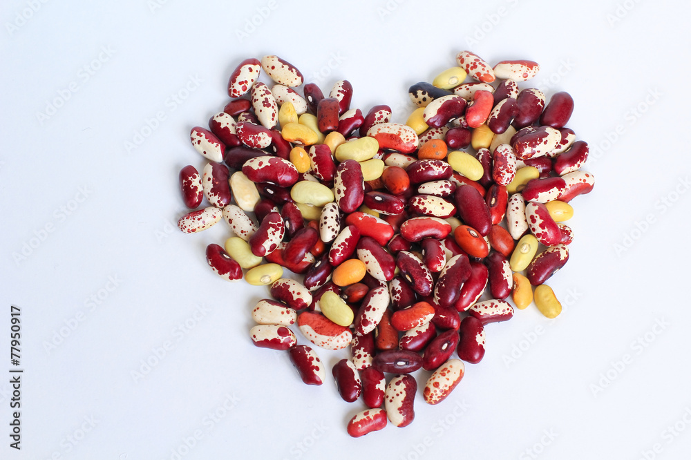 dried kidney red speckled beans heart dried kidney red speckled beans heart