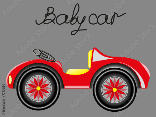 Red baby car