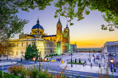 Almudena Cathedral in Madrid, Spain photo