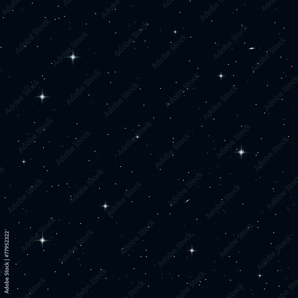 Obraz premium Seamless night sky