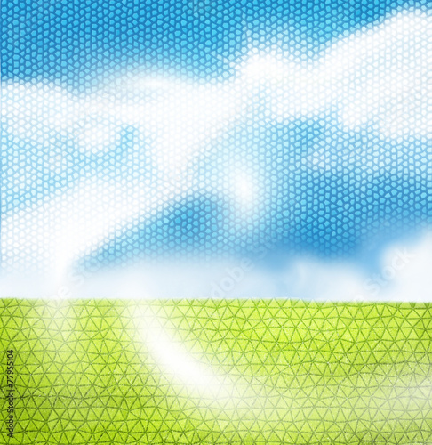 Sunny sky illustration