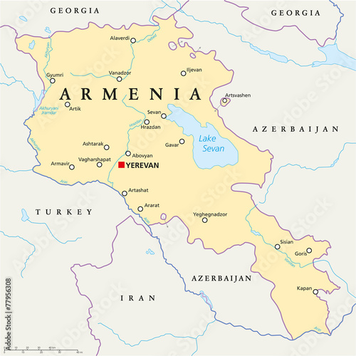 Armenia Political Map