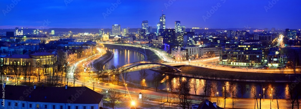 Vilnius Winter Panorama From Gediminas Castle Tower