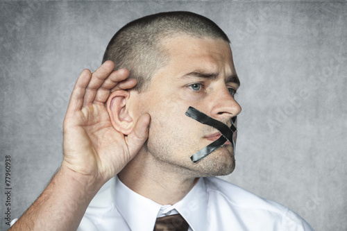 listen but do not talk