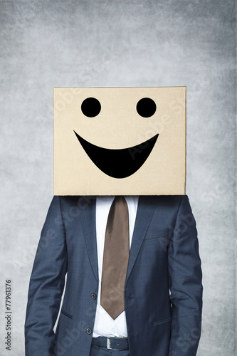 Business man is a happy
