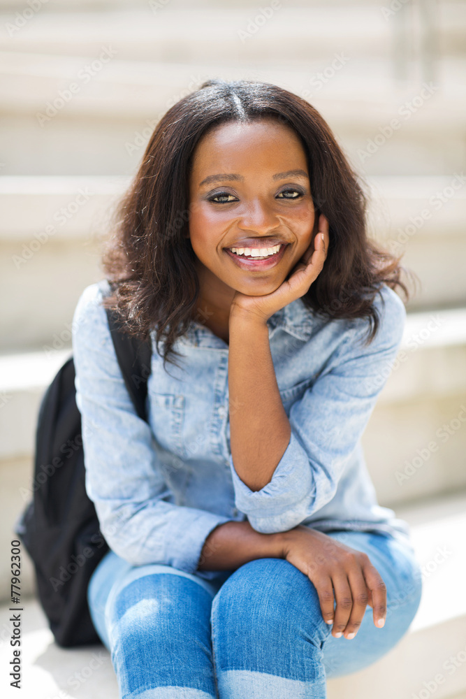 young african female college student young african female college student