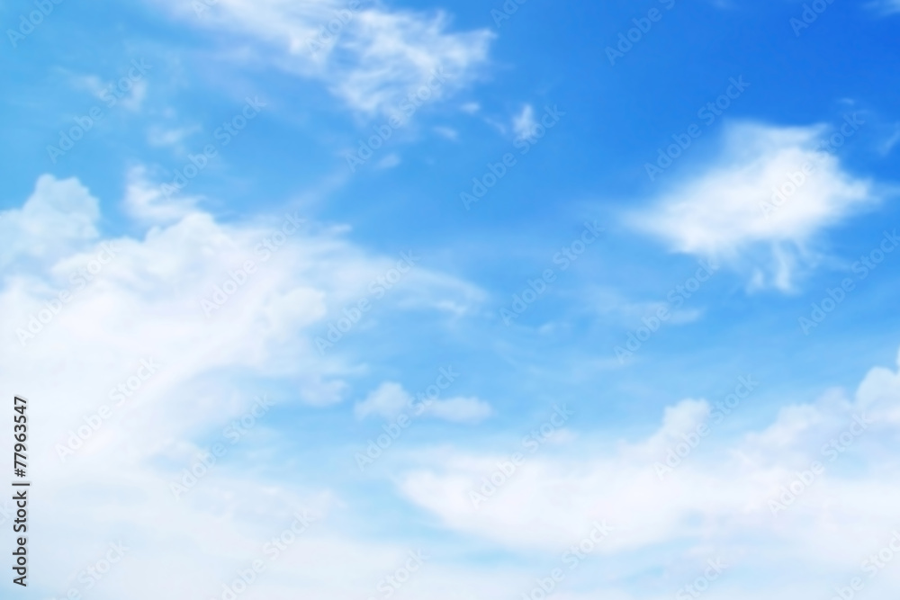 Background of blue sky