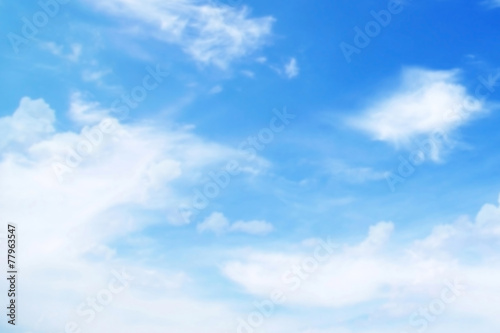 Background of blue sky