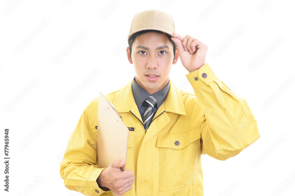 微笑む労働者 微笑む労働者