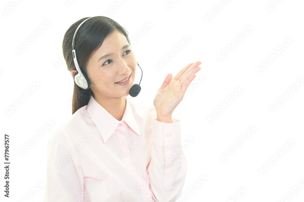 笑顔のオペレーター 笑顔のオペレーター