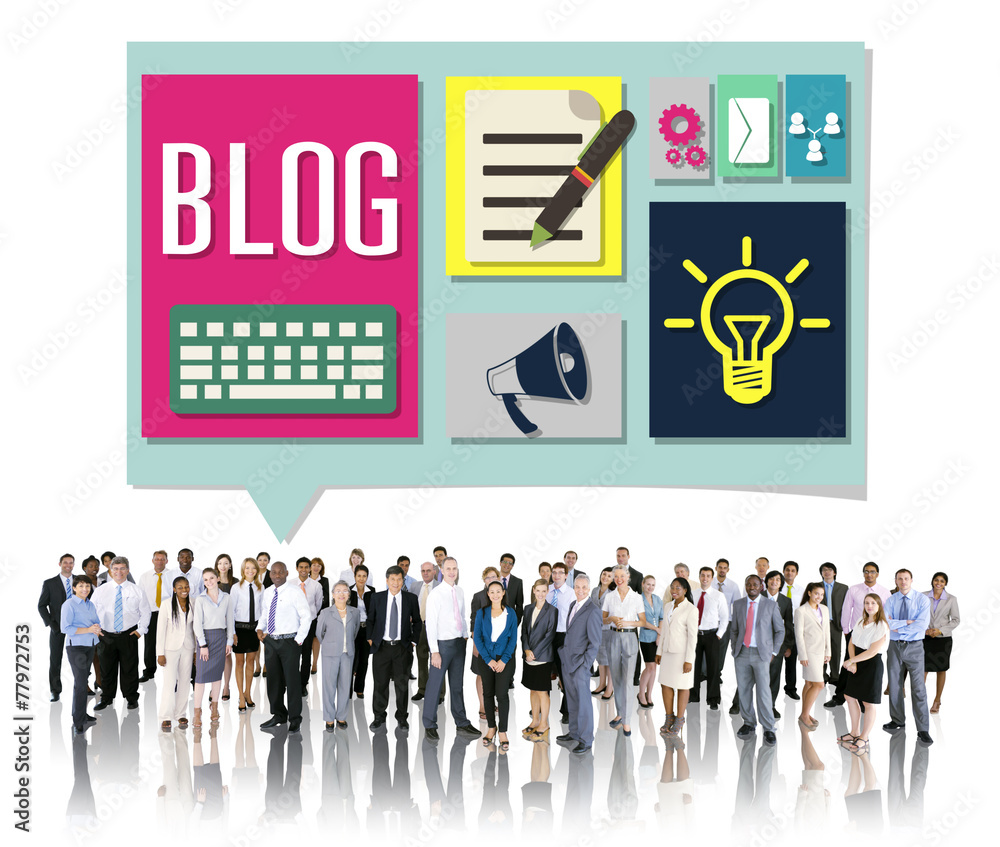 Blog Weblog Media Online Messaging Notes Concept Blog Weblog Media Online Messaging Notes Concept