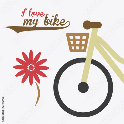Bike design, vector illustration.