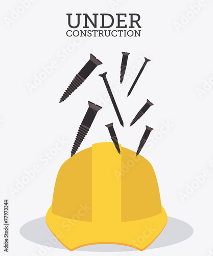 Construction design, vector illustration.