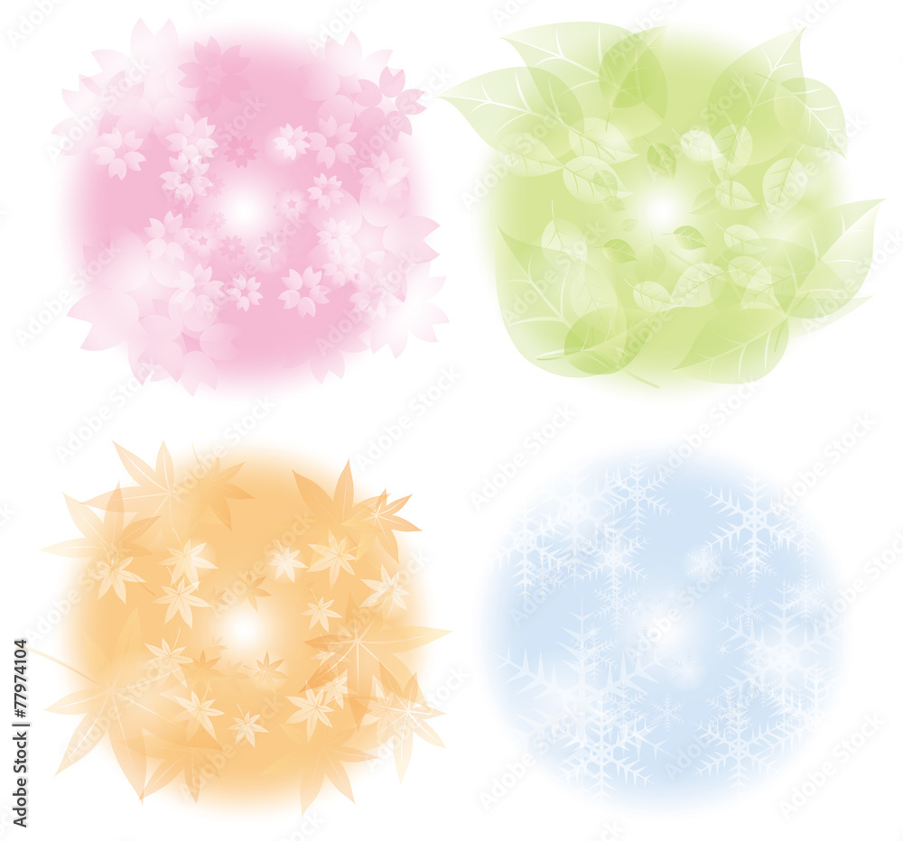 春夏秋冬の背景 Stock Vector Adobe Stock 春夏秋冬の背景 Stock Vector Adobe Stock