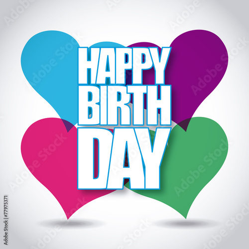 Wall Mural happy birthday