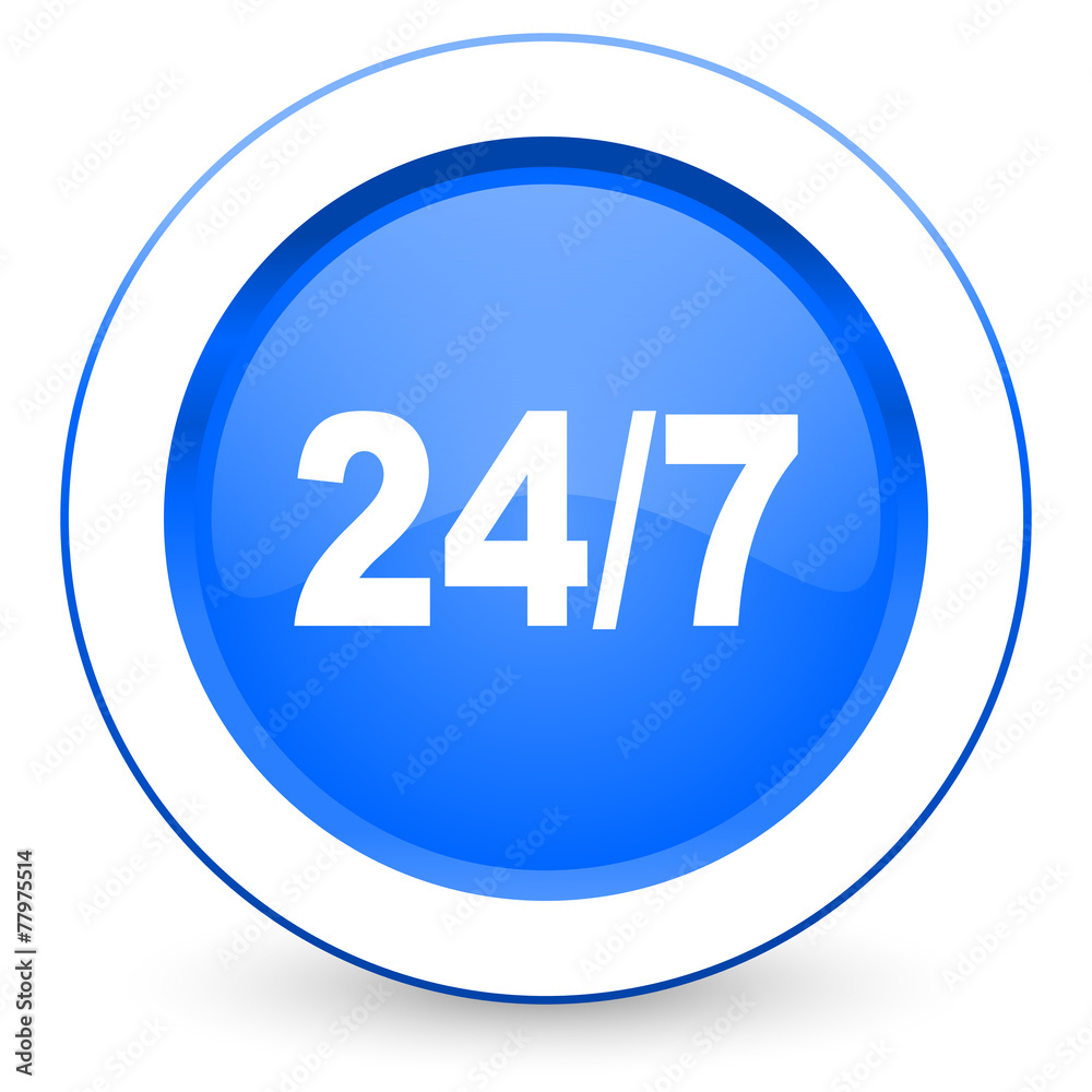 24/7 icon 24/7 icon