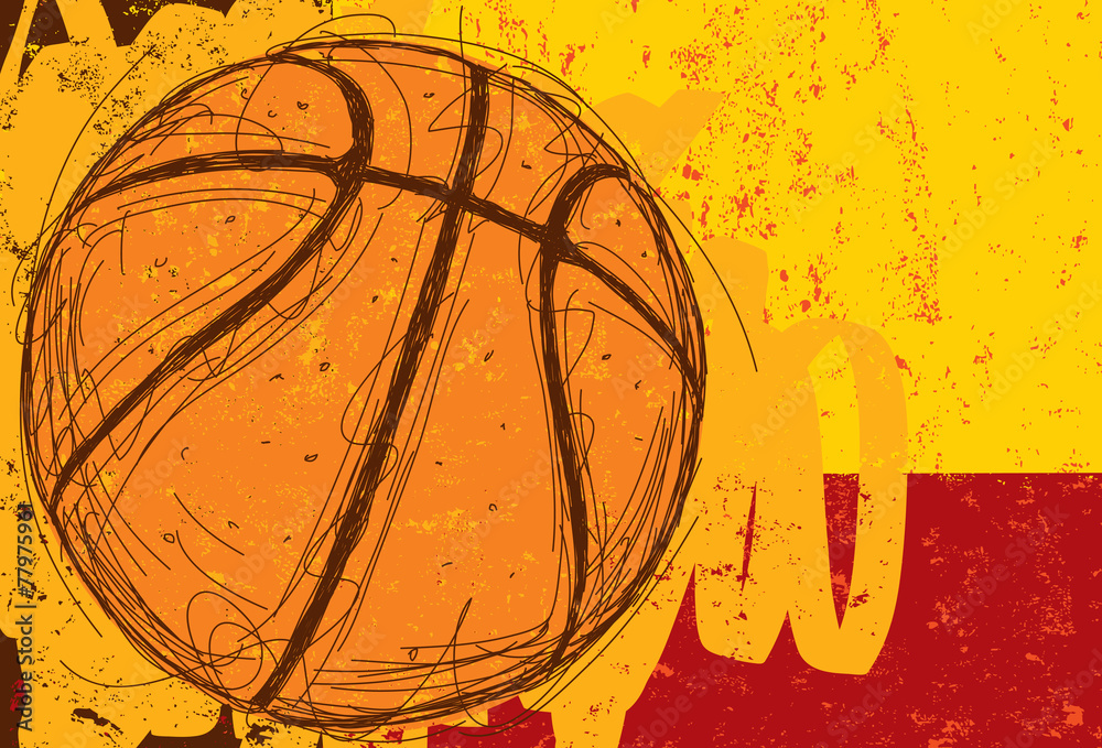 Sketchy Basketball Background
