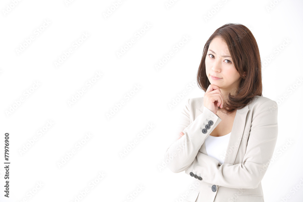 悩む・女性 悩む・女性