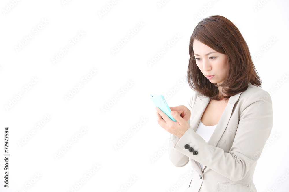 スマートフォン・女性 スマートフォン・女性