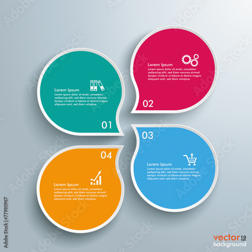 Drops Shapes Infographic