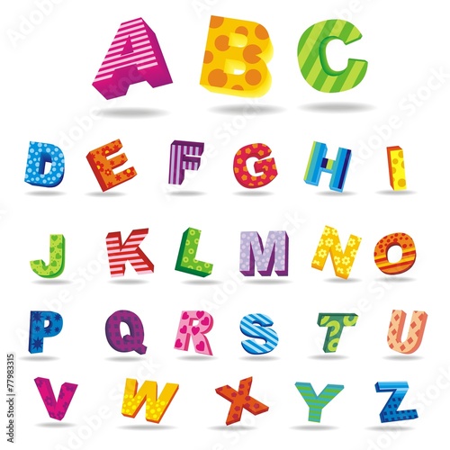 buntes Alphabet