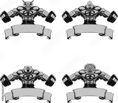 Vector set, Design medals, symbols